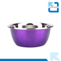 Colourful Stainless Steel Deep Salad Bowls & Mixing Bowls